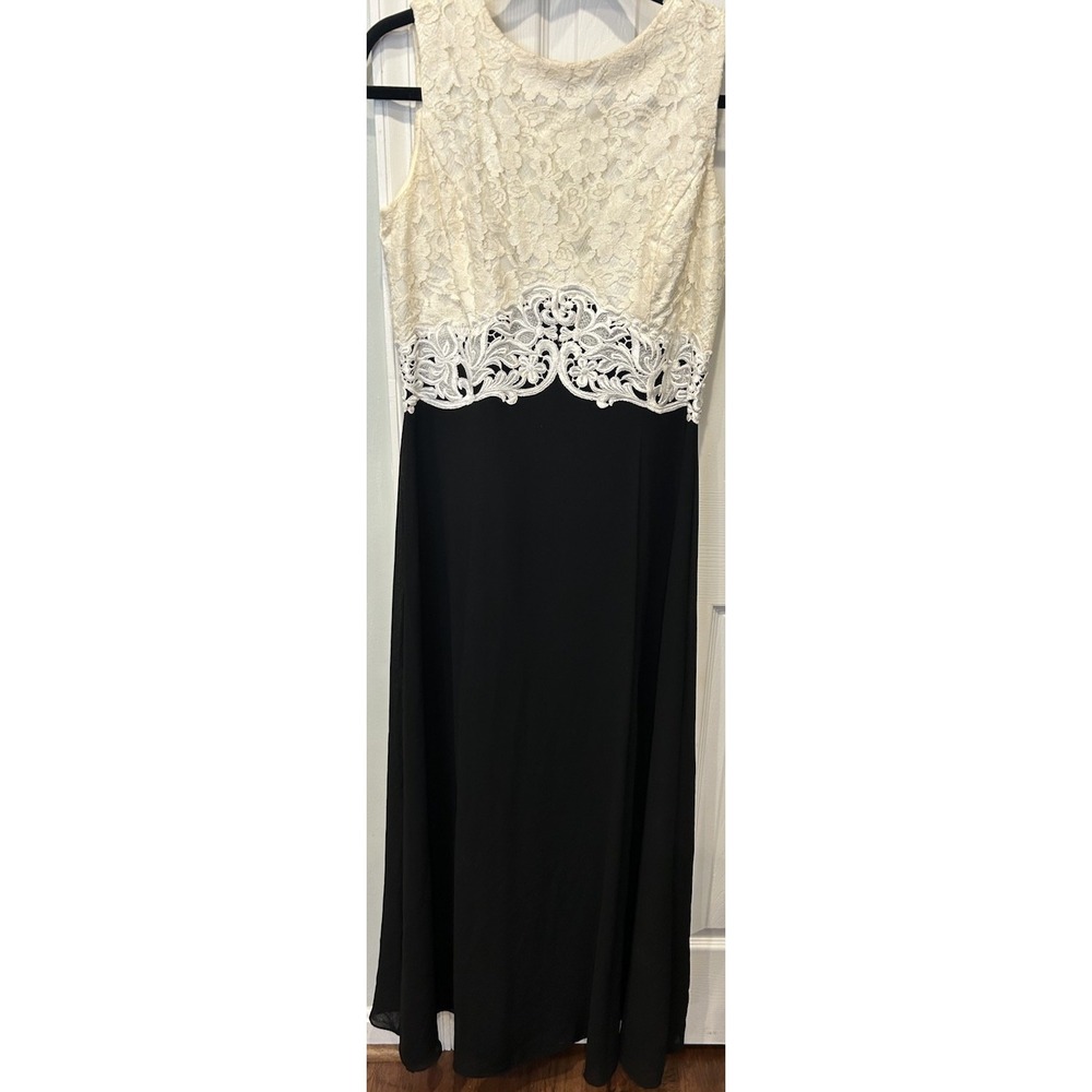 Scott McClintock Lace Formal Dress/Gown Vintage Size 12 Ivory Lace Coquette 80s